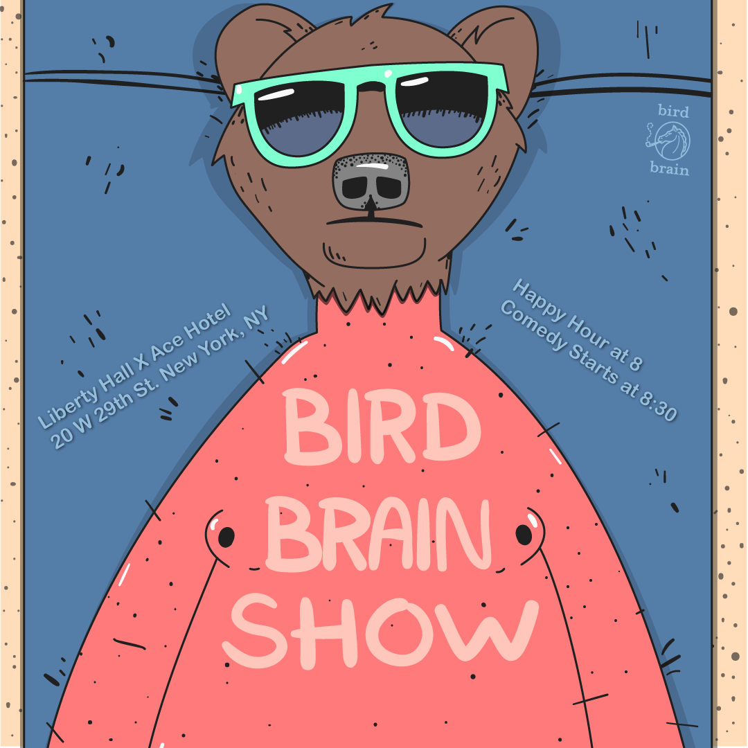 Poster for Bird Brain Comedy Show